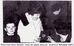 Eileen Donaghy showing plaque 001 001